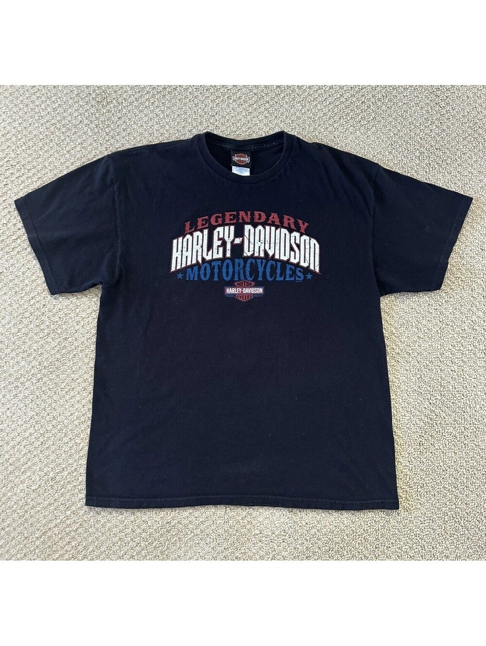 Harley-Davidson Men's XL Black Mt. Rainier  Tee Double-Sided